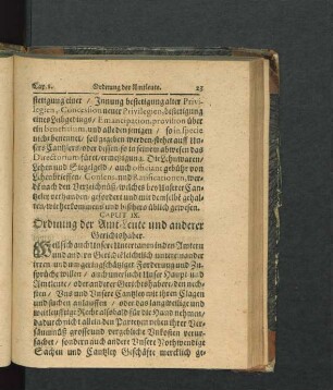 Caput IX. Ordnung der Amt-Leute und anderer Gerichtshaber.