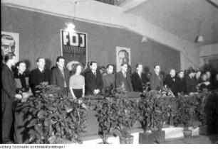 Freie Deutsche Jugend (FDJ). Gründungskonferenz der FDJ Land Sachsen, 20. März 1946