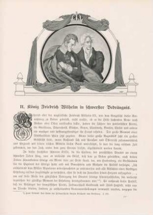 II. König Friedrich Wilhelm in schwerster Bedrängnis