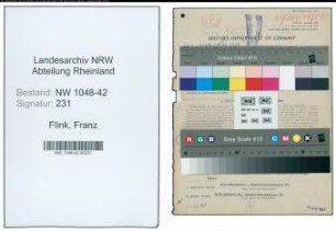 Entnazifizierung Franz Flink , geb. 04.04.1902 (Arbeiter)