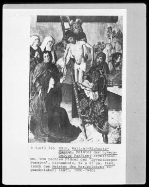 Passionsaltar der Sammlung Lyversberg — Kreuzabnahme Christi