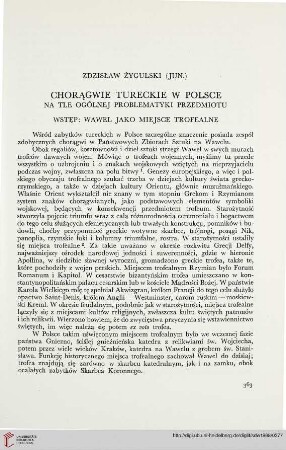 3: Chorągwie tureckie w Polsce : na tle ogólnej problematyki przedmiotu