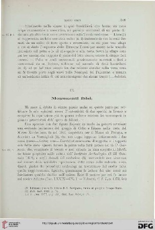 III: Monumenti falsi