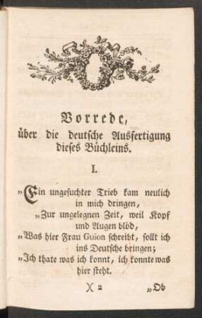 Vorrede, über die deutsche Ausfertigung dieses Büchleins.