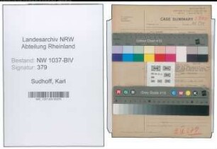 Entnazifizierung Karl Sudhoff , geb. 07.08.1908 (Stadtinspektor)