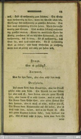 Frage. Was ist zufällig?