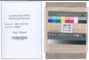 Entnazifizierung Robert Gerz , geb. 07.10.1891 (Schreiner)