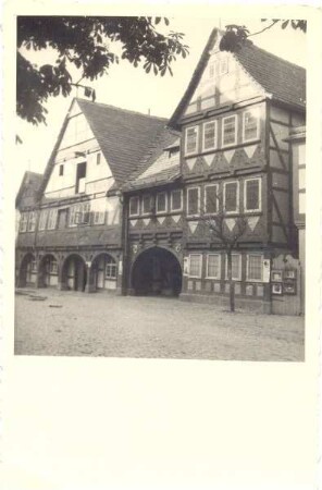 Schwalenberg: Rathaus. vermutlich um 1950. Sammlung Priester