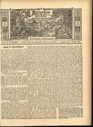 Ausgabe vom Sonntag, den 15. März 1908.