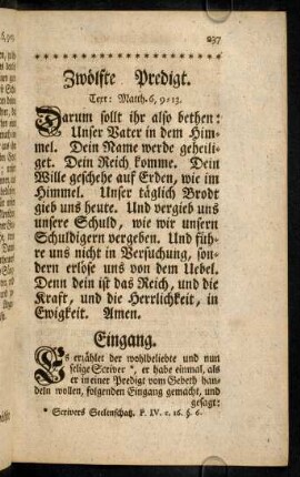 237-258, Zwoelfte Predigt