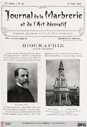 2: Biographie : Alban Chambon