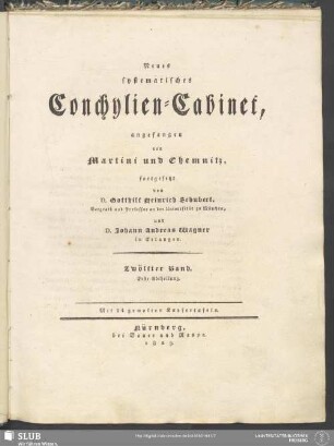 12,1: Neues systematisches Conchylien-Cabinet