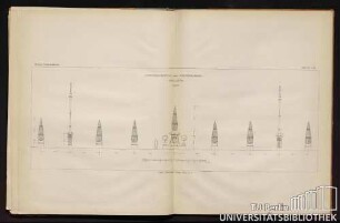 Tafel 15. u. 16. Festdekoration der Poststrasse Halle a./S. 1903