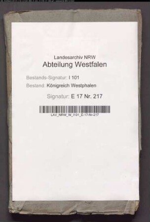 Verpachtung der Ackerländereien, Gärten und Wiesen des ehemaligen Klosters Abdinghof