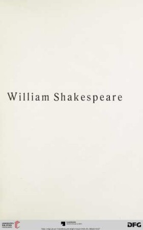 William Shakespeare (Nr. 2701-2903)