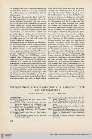 Internationale Bibliographie zur Baugeschichte
