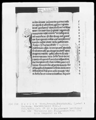 Lektionar aus Salzburg — Initiale I(n illo tempore), Folio 56verso