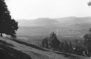 Reutlingen von der Achalm : Blick von der Achalm auf die Stadt Reutlingen