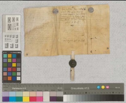 Ludeke von dem Bussche, Domherr und Scholaster zu Paderborn und Domherr zu Münster übergibt Dompropst, Domdechant und Kapitel zu Paderborn eine Verschreibung über 100 Gulden zu 5 Gulden Rente von Arnd, Domherrn zu Osnabrück, Archidiakon und Domherrn zu Paderborn, und dessen Bruder Simon von der Borch aus dem Zehnten zu Bergheim (Berchem) mit Zustimmung des Lehnsherrren, des Edelherren zur Lippe, ausgestellt 1523 November13 (up dach sancti Brictii episcopi). Der Konsens wurde ausgestellt vom Edelherrn Simon zur Lippe 1523 November 23 (am Mandage nach Elizxbeth der hilligen Fruwen). Von dem Geld soll das Fest Pauli conversionis gefeiert werden. SA des Ausstellers. Datum: up dage sanci Sixti papae
