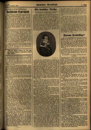 Dritte Ausgabe vom Freitag, den 18. Dezember 1936.