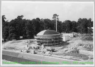 Außenansicht des Schnell Thermischen Argonaut Reaktors Karlsruhe (STARK), von Süden