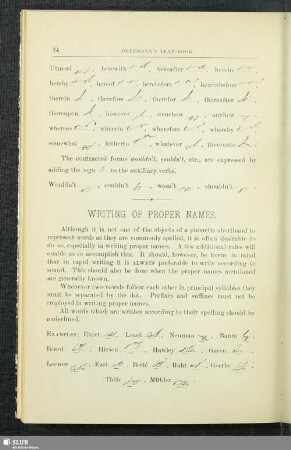Writing Of Proper Names