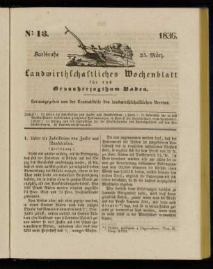 No 13. 1836. 25. März