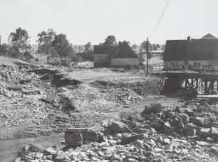 Erosion im Flußbett nach Unwetterkatastrophe 8./9. Juli 1927