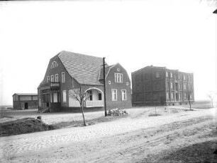 Mühlengebäude mit innerem Getreidesilo