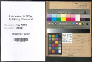 Entnazifizierung Erich Mitlacher , geb. 29.10.1898 (Lehrer)