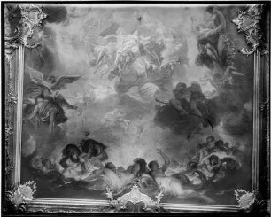 Karlsruhe Schloss 1. Obergeschoss - Corps de Logis - Marmorsaal Deckengemälde von Joseph Melling (1759-1760)
