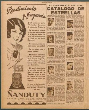Catálogo de estrellas : El firmamento del cine