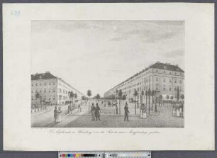 Die Esplanade in Hamburg von der Seite des neuen Jungfernstiegs gesehen (Ansichten von Hamburg und der Umgegend ; III,4A) (Hamburg's Vergangenheit in bildlichen Darstellungen ; III,4A)