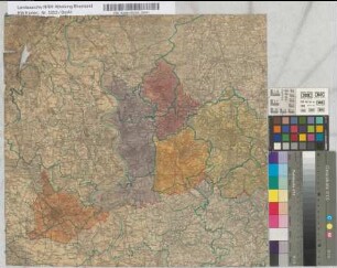 [Kommunale Neugliederung: Die neuen Stadtgebiete von Krefeld, Duisburg, Oberhausen, Mülheim/Ruhr und Essen].