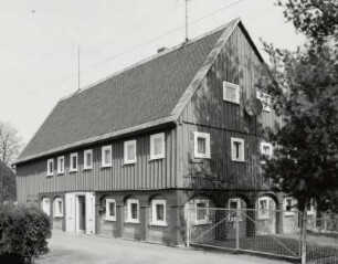 Neugersdorf, Wohnhaus : Neugersdorf. Wohnhaus (um 1800) mit Scheunenanteil, Volksbadstraße 7. Straßenansicht