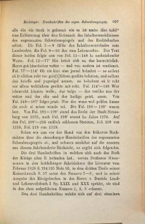 Die Strassburger Handschriften des sogenannten Schwabenspiegels