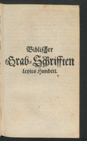 Biblischer Grab-Schrifften Letztes Hundert.