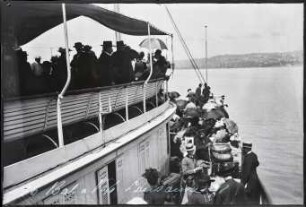 Dampfschiff auf dem Genfer See (Fahrtrichtung Lausanne)