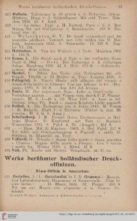 Blaeu-Offizin in Amsterdam (Nr. 435 - 442)