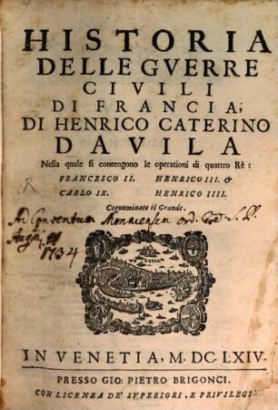 Historia delle guerre civili di Francia
