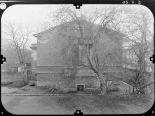 Dresden-Südvorstadt, Bergstraße 23. Villa (1871). Seitenfront vom Nachbargrundstück (Nr. 21)