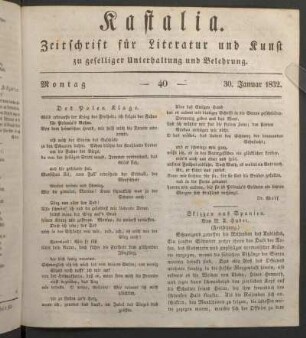 Ausgabe vom 26. Januar 1832.
