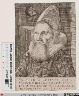 Bildnis Eilhard Lubinus (eig. Eilert Lübben)