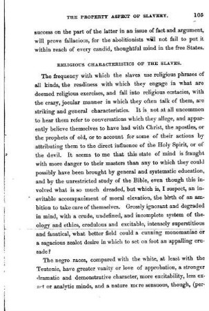 Religious Characteristics of the Slaves,
