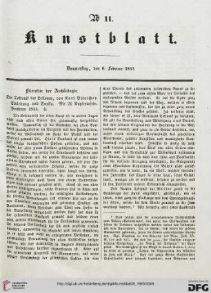 Nr. 11 - 20 (6. Februar 1845 - 11. März 1845)