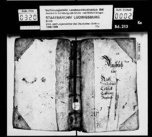 Zinsbuch über Rot, Schönbühl, Lillstadt, Lustbronn, Stuppach