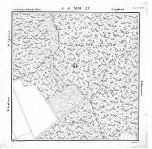 Kartenblatt SO XLVI 42 Stand 1822