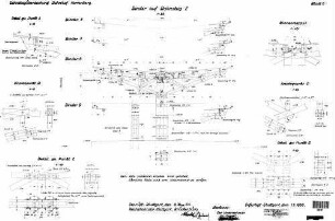 Herrenberg: Empf.-Gebäude Bst-Überdachung Bst.2 STA,Dach,Details