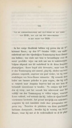 VII. Van de onderhandelingen met Kiay-Modjo op het einde van 1828, tot aan die met Diepo-Negoro in het begin van 1829
