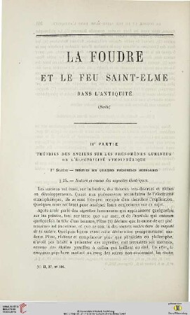 N.S. 14.1866: La foudre et le feu Saint-Elme dans l'antiquité, [5]